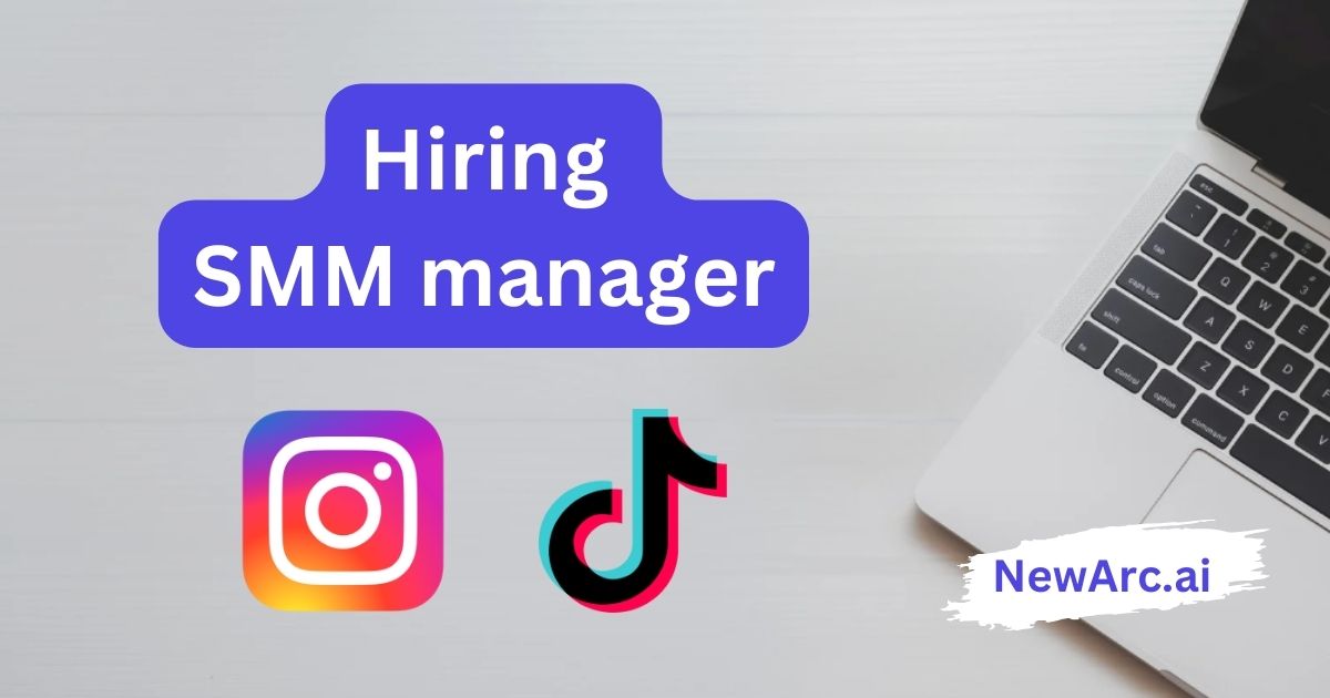 Social media marketing manager – Job openings – NewArc.ai